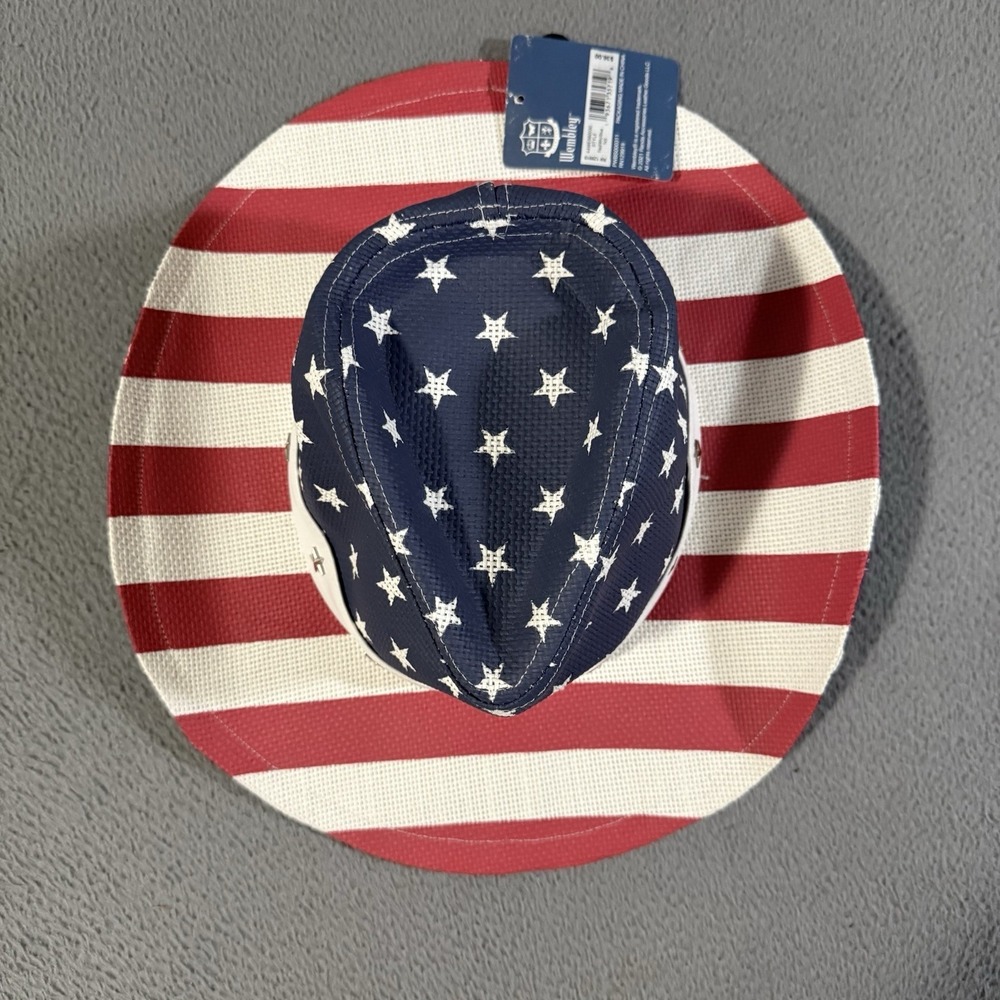 Wembley Patriotic American‎ Flag Stars & Stripes Western Cowboy Hat